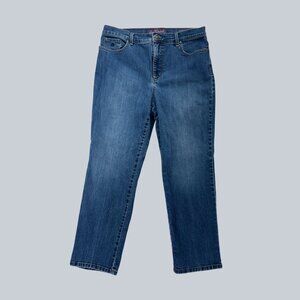 Gloria Vanderbilt Amanda Jeans Women 14P Petite Blue Classic Fit 25” Inseam